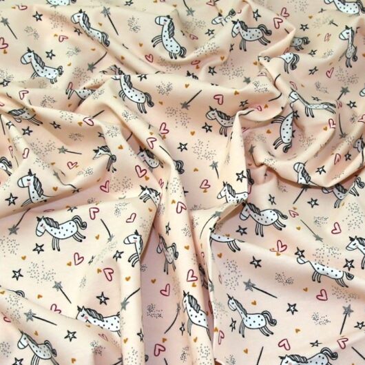John Louden Lurex Loop Back French Terry Stretch Knit Fabric Peach
