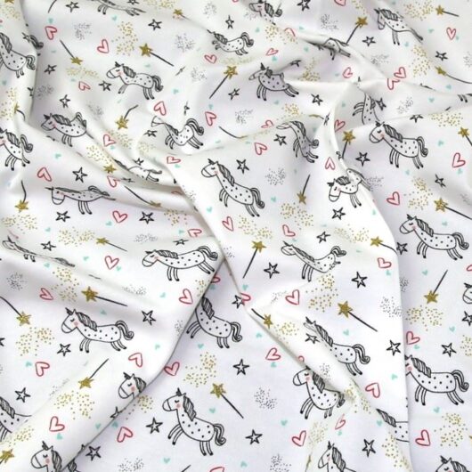John Louden Lurex Loop Back French Terry Stretch Knit Fabric White