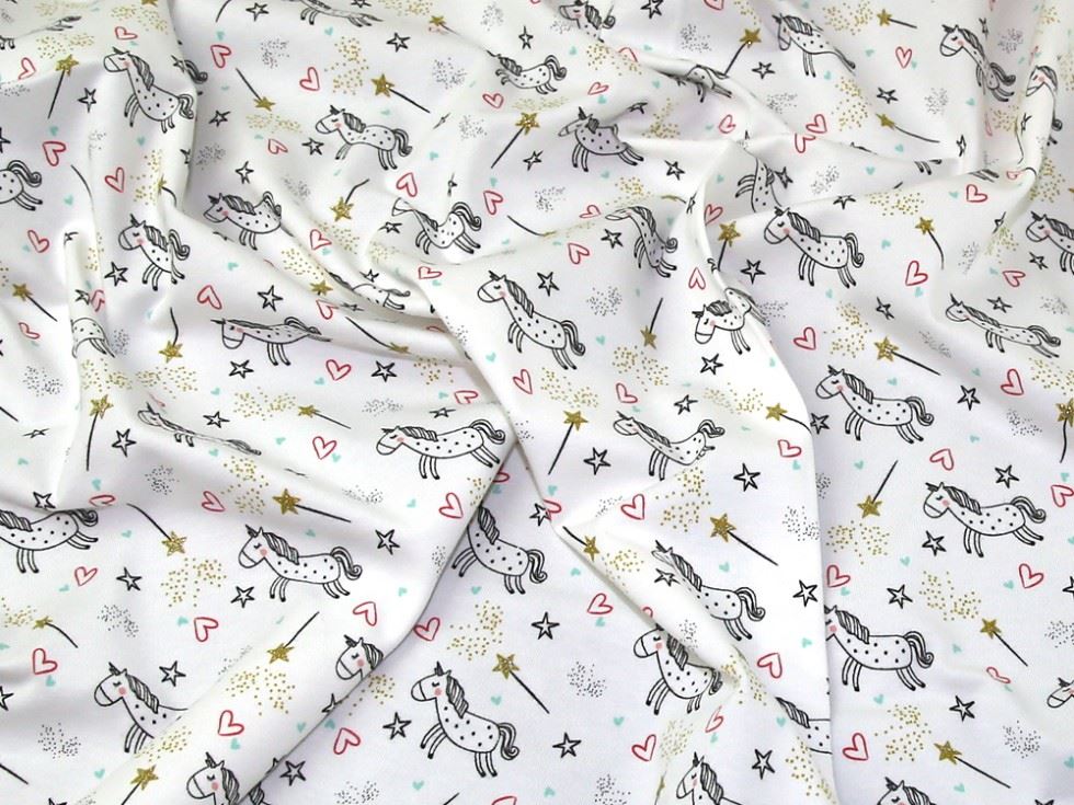 John Louden Lurex Loop Back French Terry Stretch Knit Fabric White