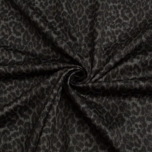 John Louden Ponte Roma Double Stretch Knit Fabric Black & Grey