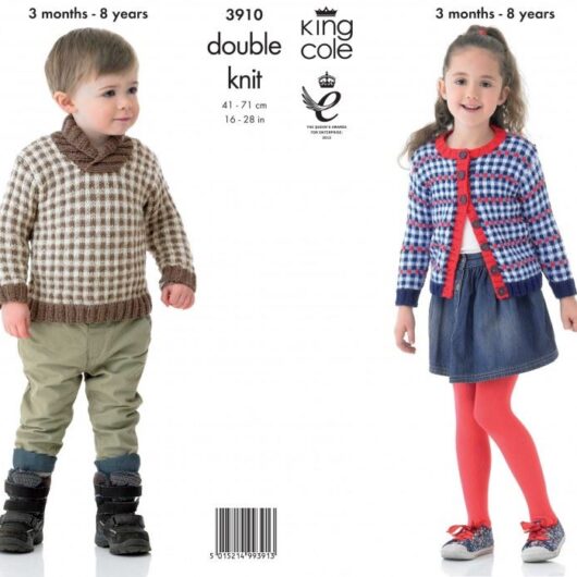 King Cole Baby Knitting Pattern 3910