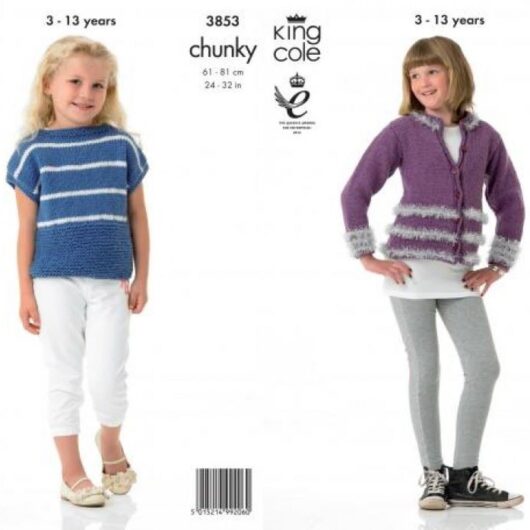 King Cole Big Value Knitting Pattern 3853