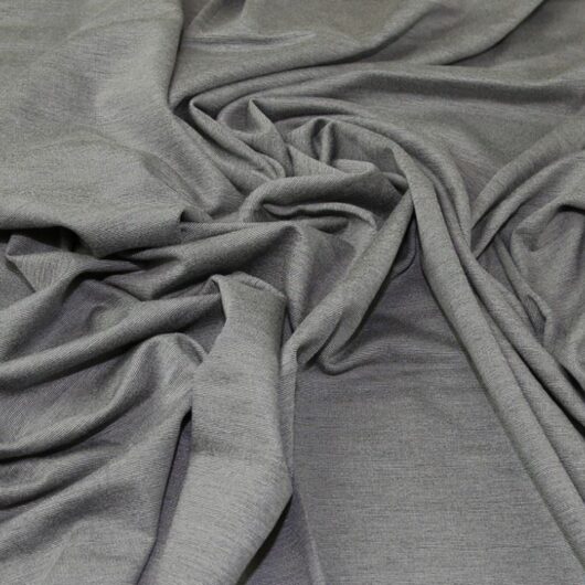 Lady McElroy Ponte Roma Double Stretch Knit Fabric Grey