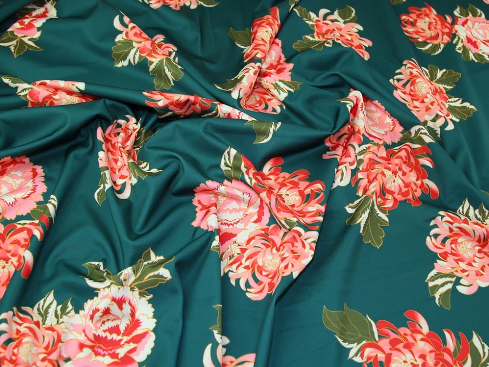 Lady McElroy Scuba Stretch Knit Fabric Jade