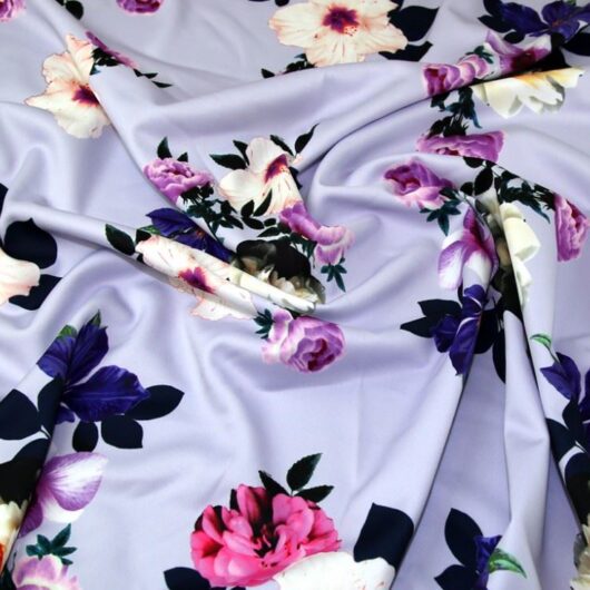 Lady McElroy Scuba Stretch Knit Fabric Lilac