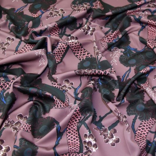 Lady McElroy Scuba Stretch Knit Fabric Mauve