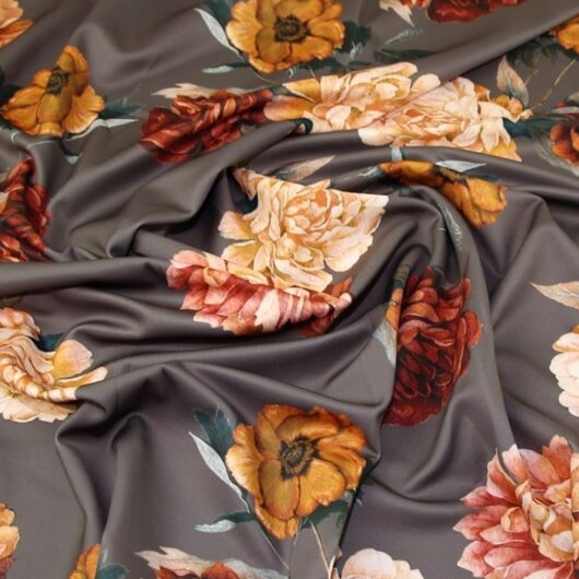 Lady McElroy Scuba Stretch Knit Fabric Rust