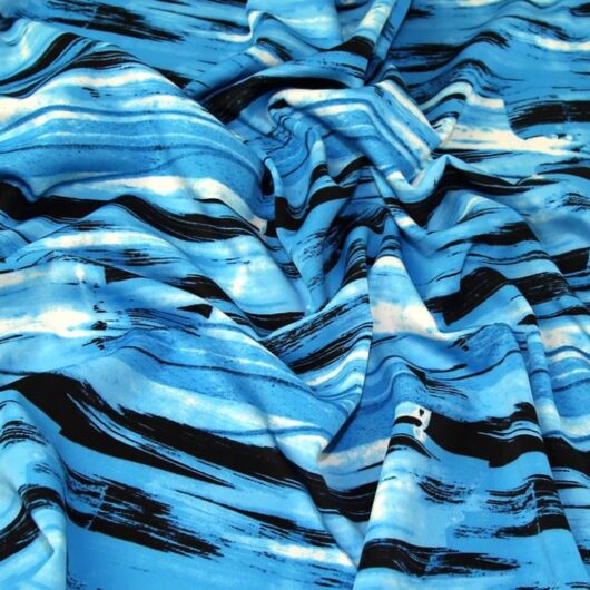 Lady McElroy Scuba Stretch Knit Fabric Turquoise
