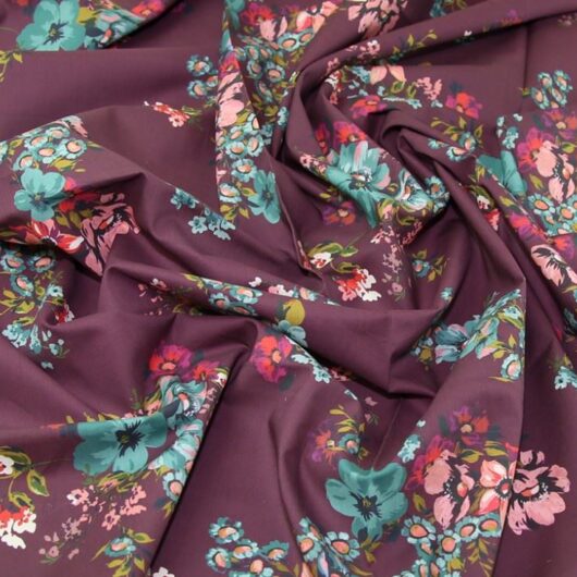 Lady McElroy Scuba Stretch Knit Fabric Wine
