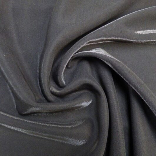 Lady McElroy Sheen Textured Stretch Knit Fabric Black