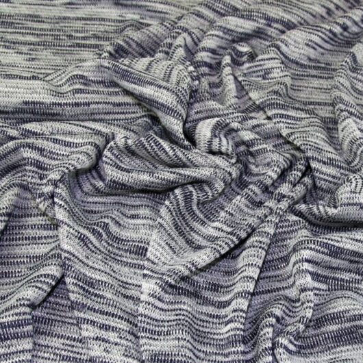 Lady McElroy Slub Sweater Knit Stretch Fabric Denim