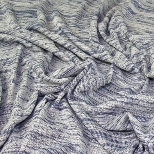 Lady McElroy Slub Sweater Knit Stretch Fabric Marine