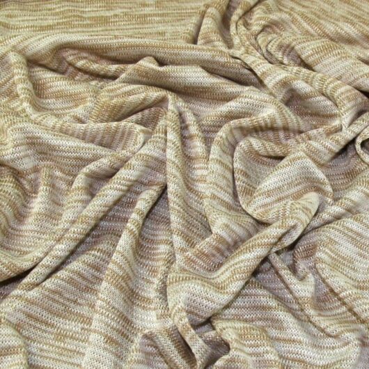 Lady McElroy Slub Sweater Knit Stretch Fabric Sand