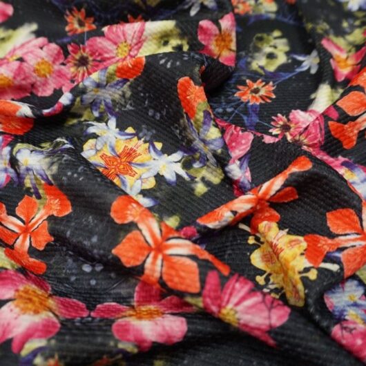Lady McElroy Textured Stretch Knit Fabric