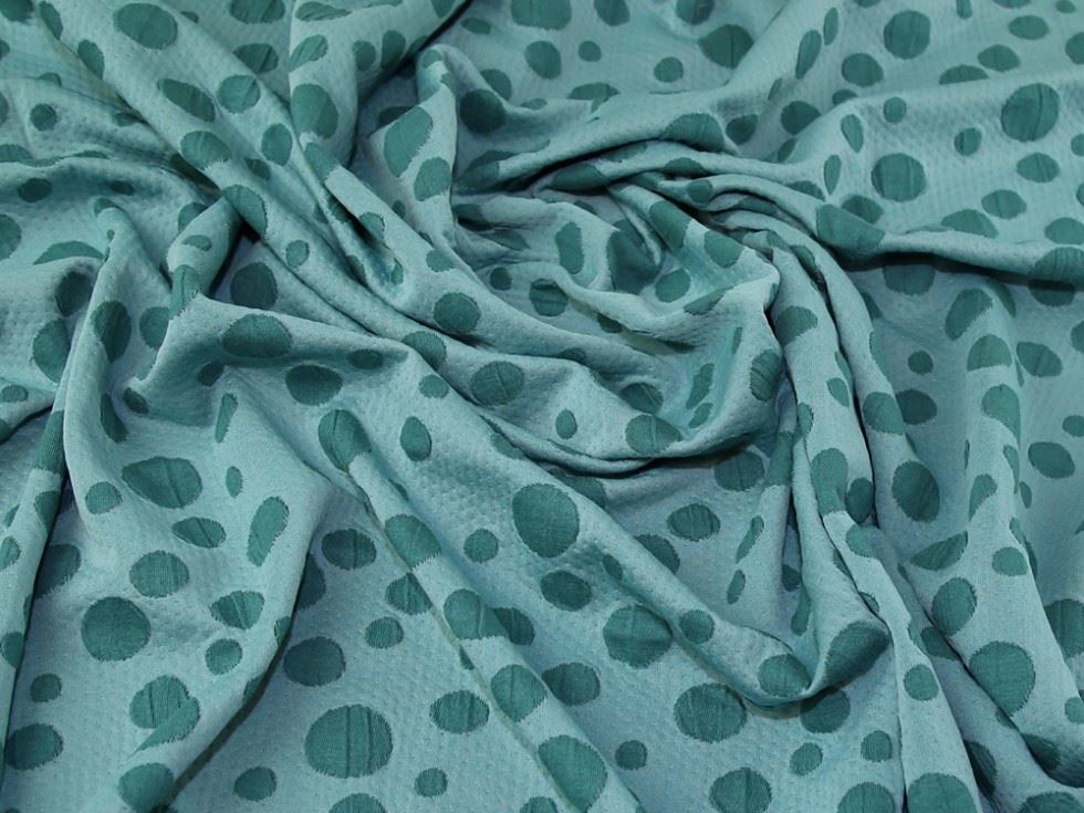 Lady McElroy Textured Stretch Knit Fabric Spearmint
