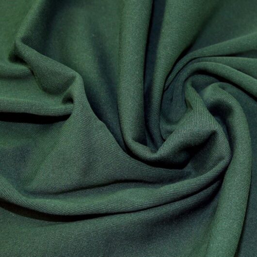 Lady McElroy Tubular Rib Stretch Knit Fabric Bottle Green