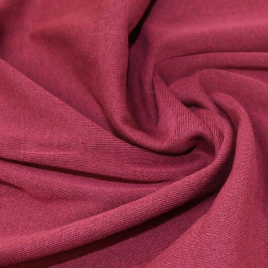 Lady McElroy Tubular Rib Stretch Knit Fabric Burgundy
