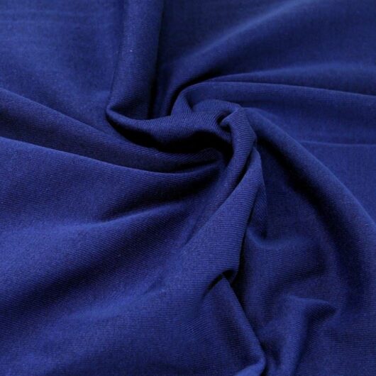 Lady McElroy Tubular Rib Stretch Knit Fabric Royal Blue