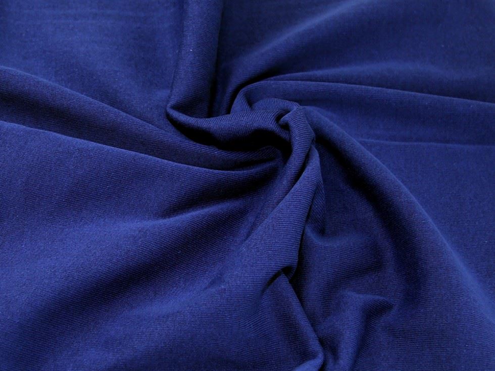 Lady McElroy Tubular Rib Stretch Knit Fabric Royal Blue