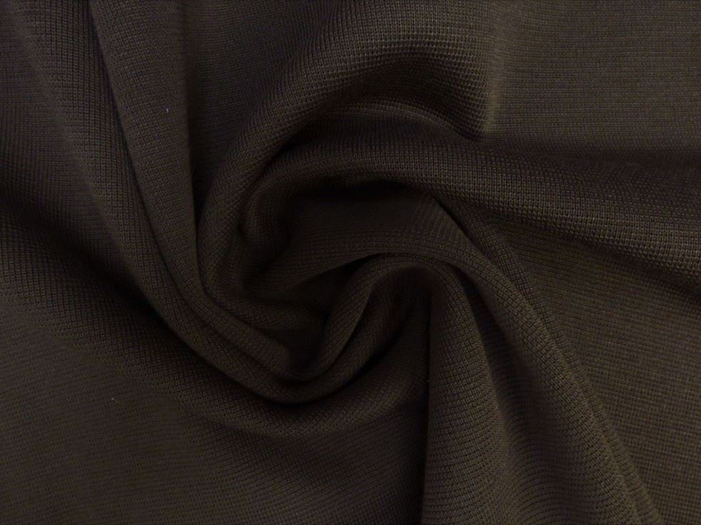 Lady McElroy Tubular Textured Stretch Knit Fabric Cocoa