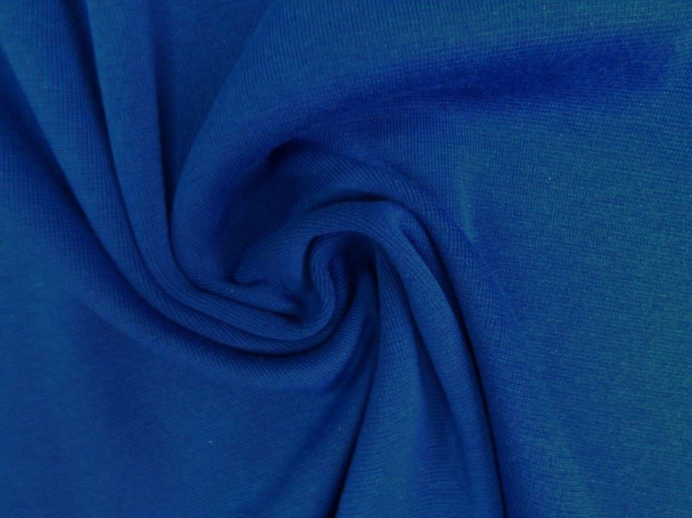 Lady McElroy Tubular Textured Stretch Knit Fabric Royal