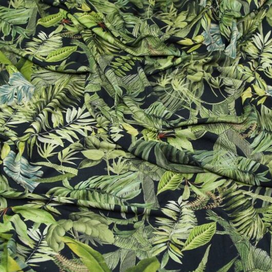 Lady McElroy Viscose Crepe Textured Stretch Knit Fabric Green