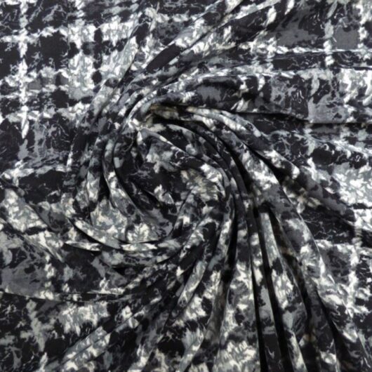 Lady McElroy Viscose Jersey Stretch Knit Fabric Grey