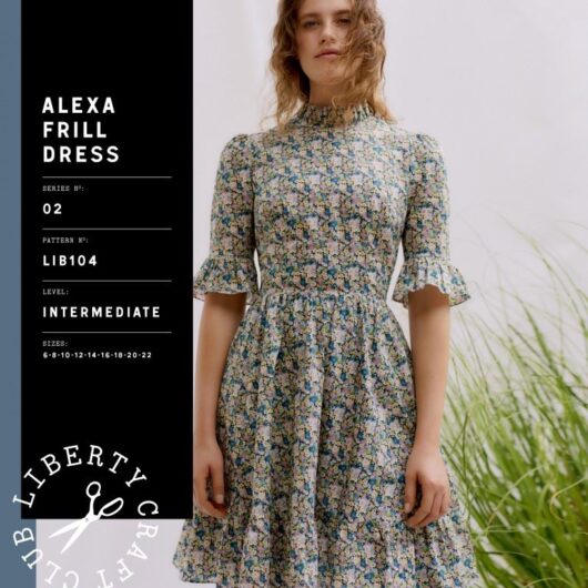 Liberty London Paper Sewing Pattern Alexa Frill Dress