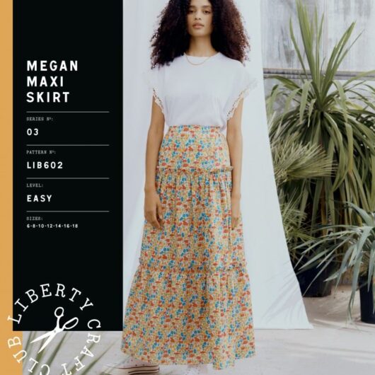 Liberty London Paper Sewing Pattern Megan Maxi Skirt