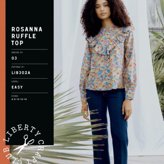 Liberty London Paper Sewing Pattern Rosanna Ruffle Top