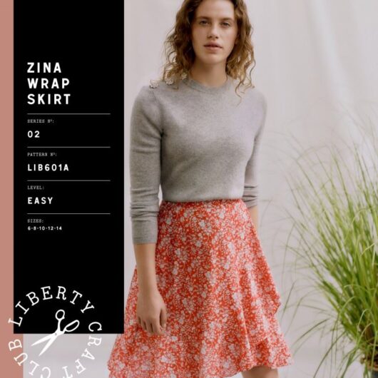 Liberty London Paper Sewing Pattern Zina Wrap Skirt