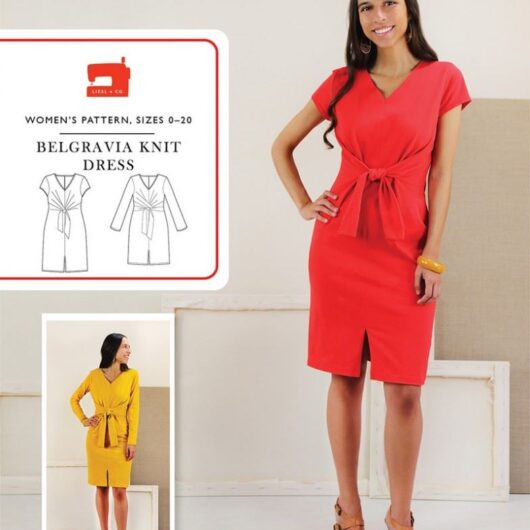 Liesl + Co Paper Sewing Pattern Belgravia Knit Dress
