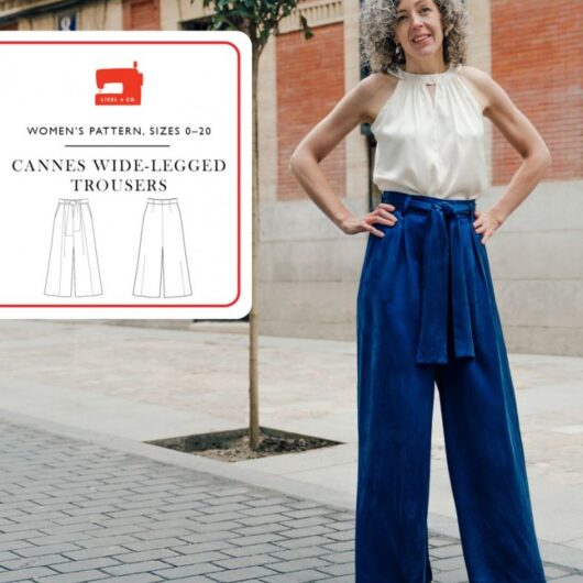 Liesl + Co Paper Sewing Pattern Cannes Wide Legged Trousers