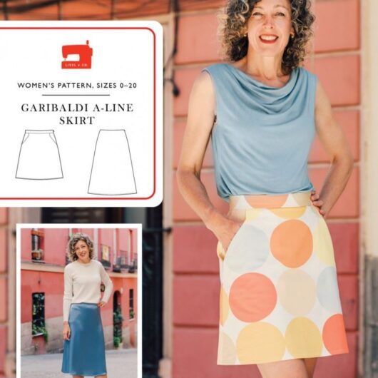 Liesl + Co Paper Sewing Pattern Garibaldi A Line Skirt