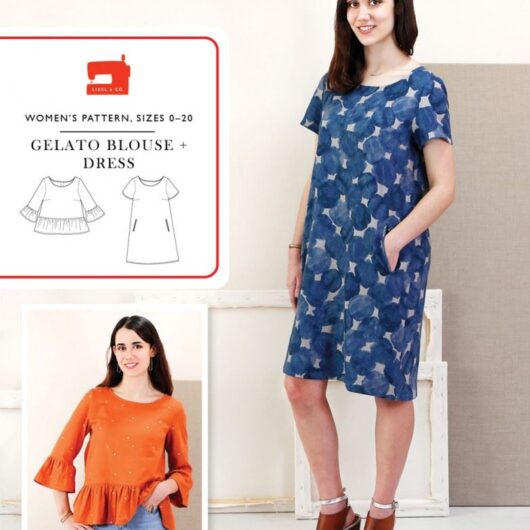 Liesl + Co Paper Sewing Pattern Gelato Blouse & Dress
