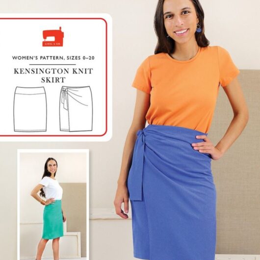 Liesl + Co Paper Sewing Pattern Kensington Knit Skirt