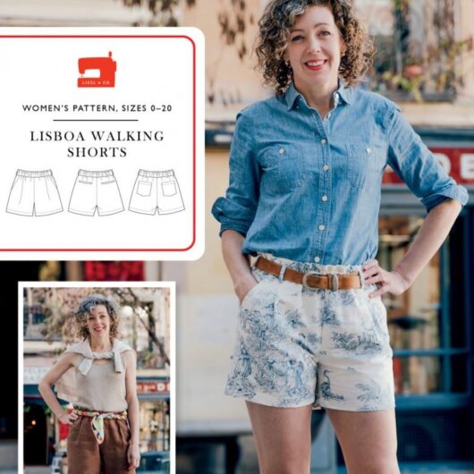 Liesl + Co Paper Sewing Pattern Lisboa Walking Shorts