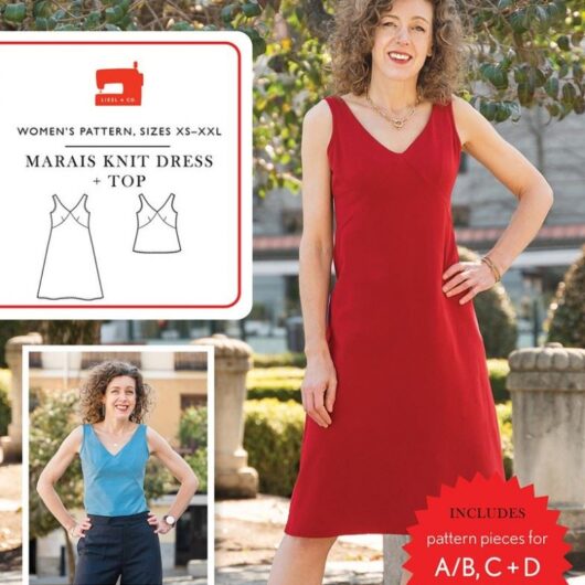Liesl + Co Paper Sewing Pattern Marais Knit Dress & Top