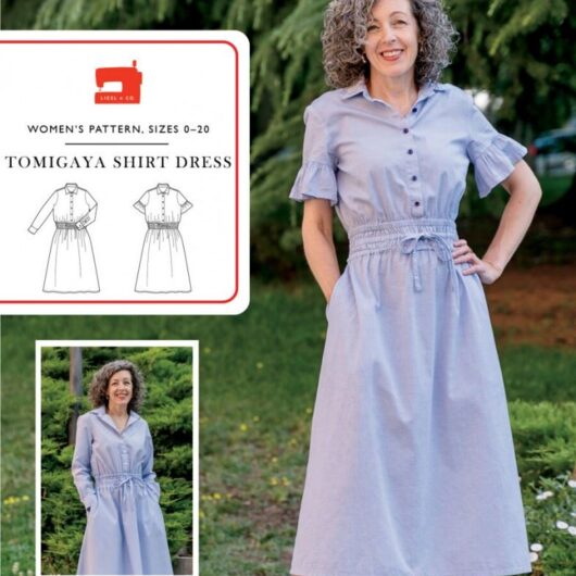 Liesl + Co Paper Sewing Pattern Tomigaya Shirt Dress