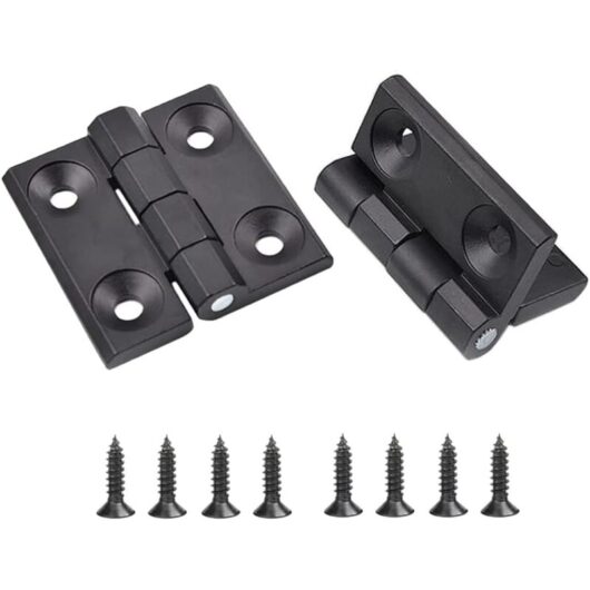 Linghhang - 2 Pieces Door Hinge, Furniture Hinge, Cupboard Door Hinge, Folding Cupboard Door Hinge, for Zinc Alloy Cupboard Door with v