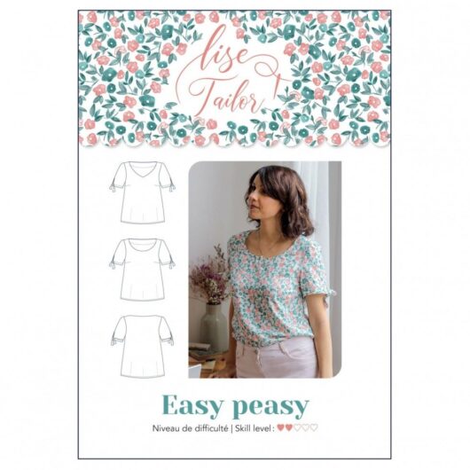 Lise Tailor Paper Sewing Pattern Easy Peasy Top