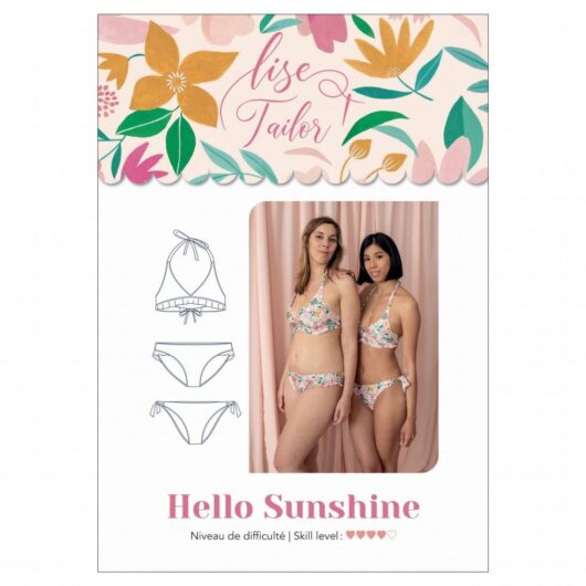Lise Tailor Paper Sewing Pattern Hello Sunshine Bikini