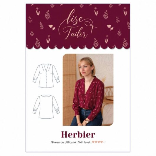Lise Tailor Paper Sewing Pattern Herbarium Herbier Blouse