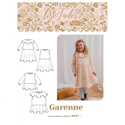 Lise Tailor Paper Sewing Pattern Kids Garenne Dress