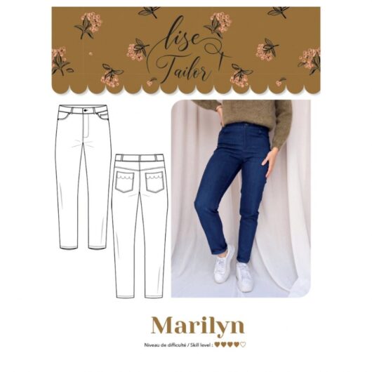 Lise Tailor Paper Sewing Pattern Marilyn Jeans