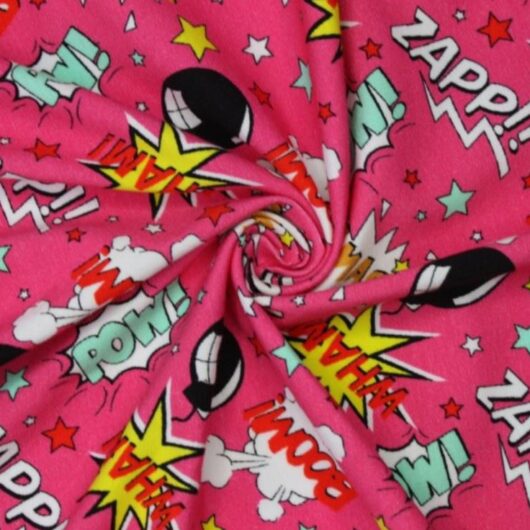 Little Johnny Cotton Jersey Stretch Knit Fabric Cerise