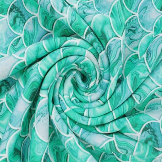 Little Johnny Cotton Jersey Stretch Knit Fabric Jade