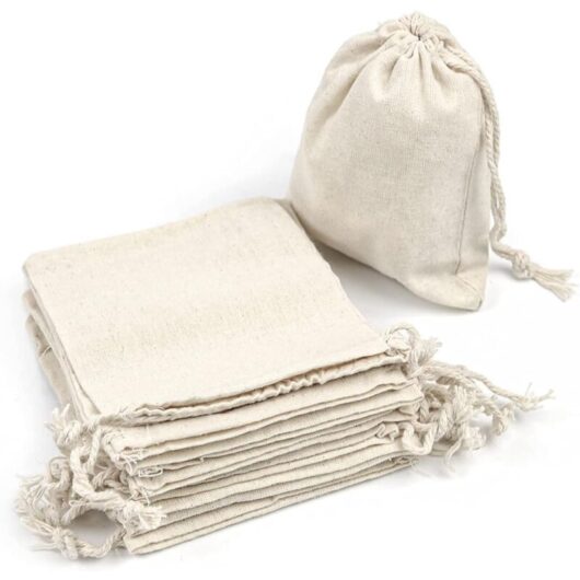 Lot de 50 sacs en coton avec cordon réglable, sac cadeau, sacs en tissu pour travaux manuels, sac en tissu pour matériel de peinture, sac