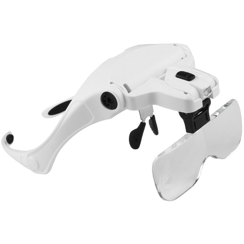 Magnifying LED glasses 1.0X-3.5X adjustable headband