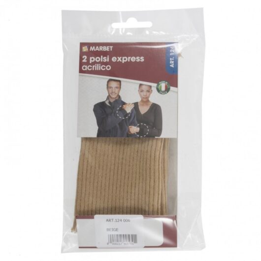 Marbet Knitted Cuff Ribbing Beige
